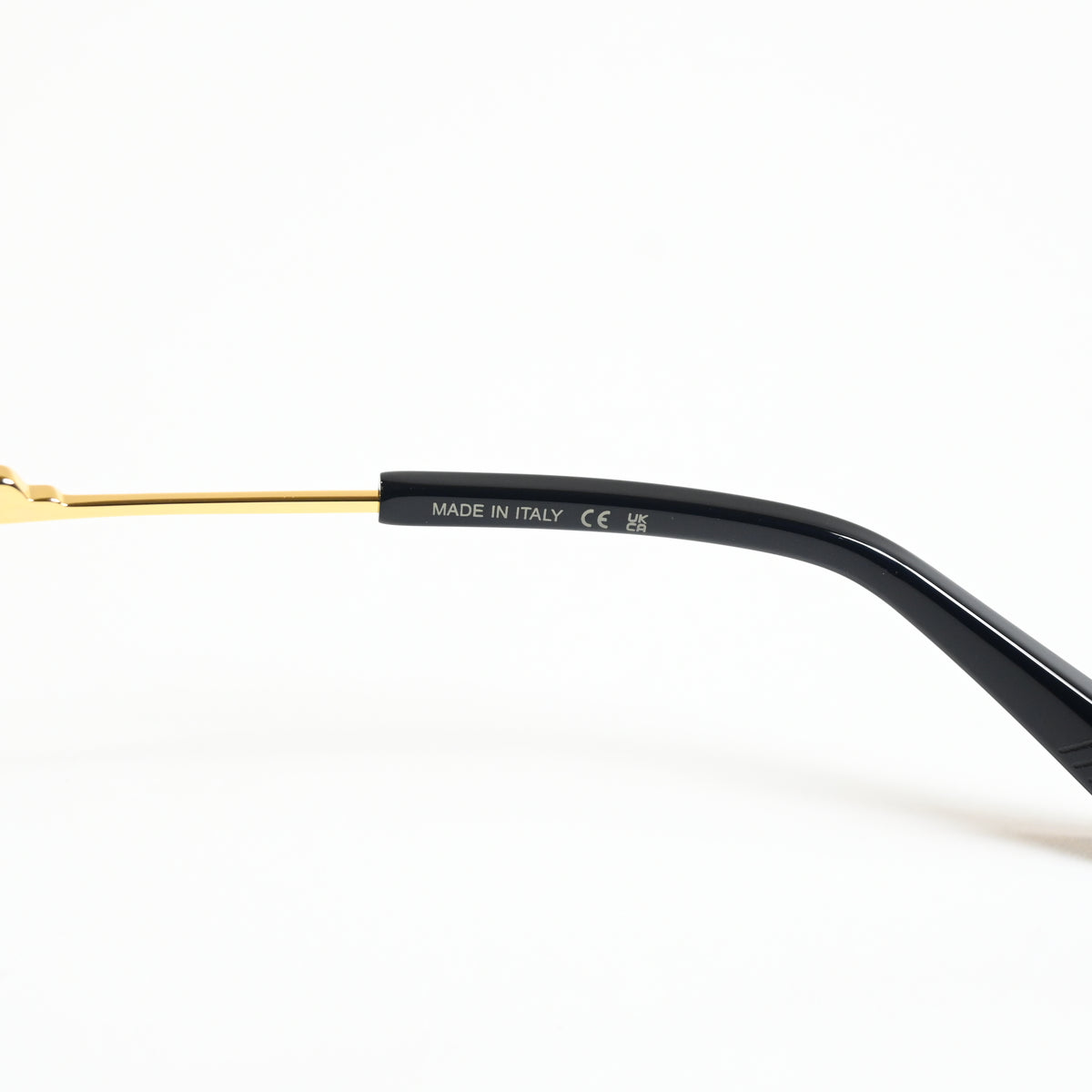 Bottega BV1243O 001 Womens Authentic Eyeglasses Black/Gold, 53mm - New