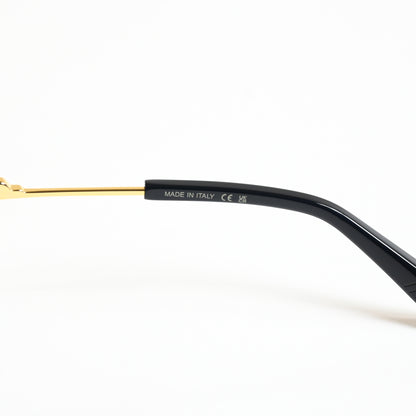 Bottega BV1243O 001 Womens Authentic Eyeglasses Black/Gold, 53mm - New