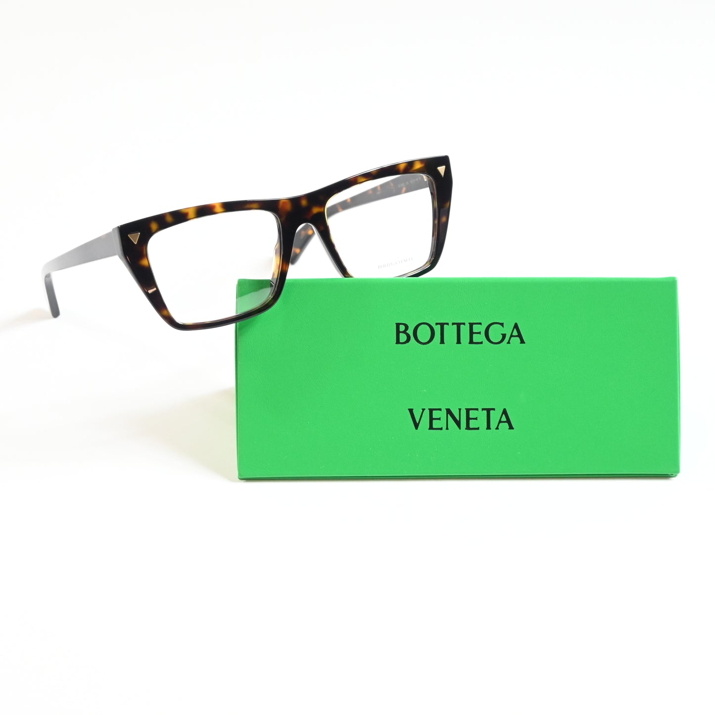 Bottega BV1258O 002 Unisex Authentic Eyeglasses Havana, 53mm - New