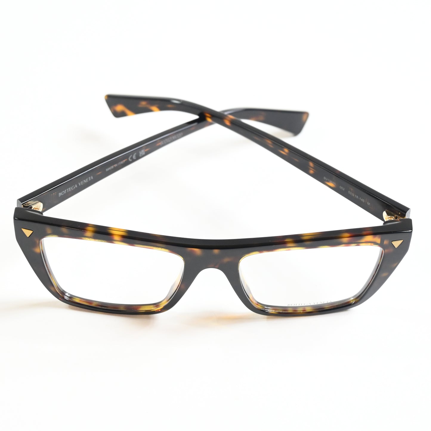 Bottega BV1258O 002 Unisex Authentic Eyeglasses Havana, 53mm - New