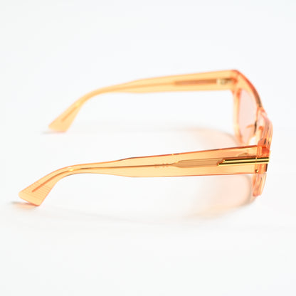 Bottega BV1122S 007 Womens Authentic Sunglasses Clear Orange, 51mm - New