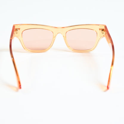 Bottega BV1122S 007 Womens Authentic Sunglasses Clear Orange, 51mm - New