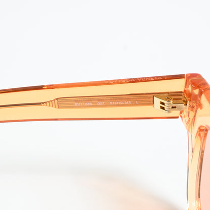 Bottega BV1122S 007 Womens Authentic Sunglasses Clear Orange, 51mm - New