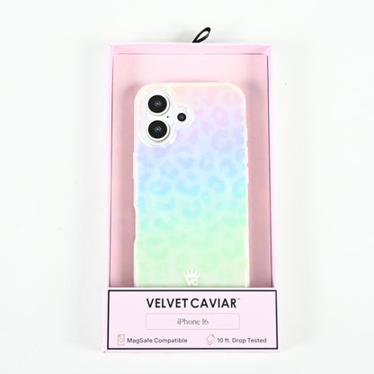VELVET CAVIAR Apple iPhone 16 MagSafe Case - White Opal Leopard