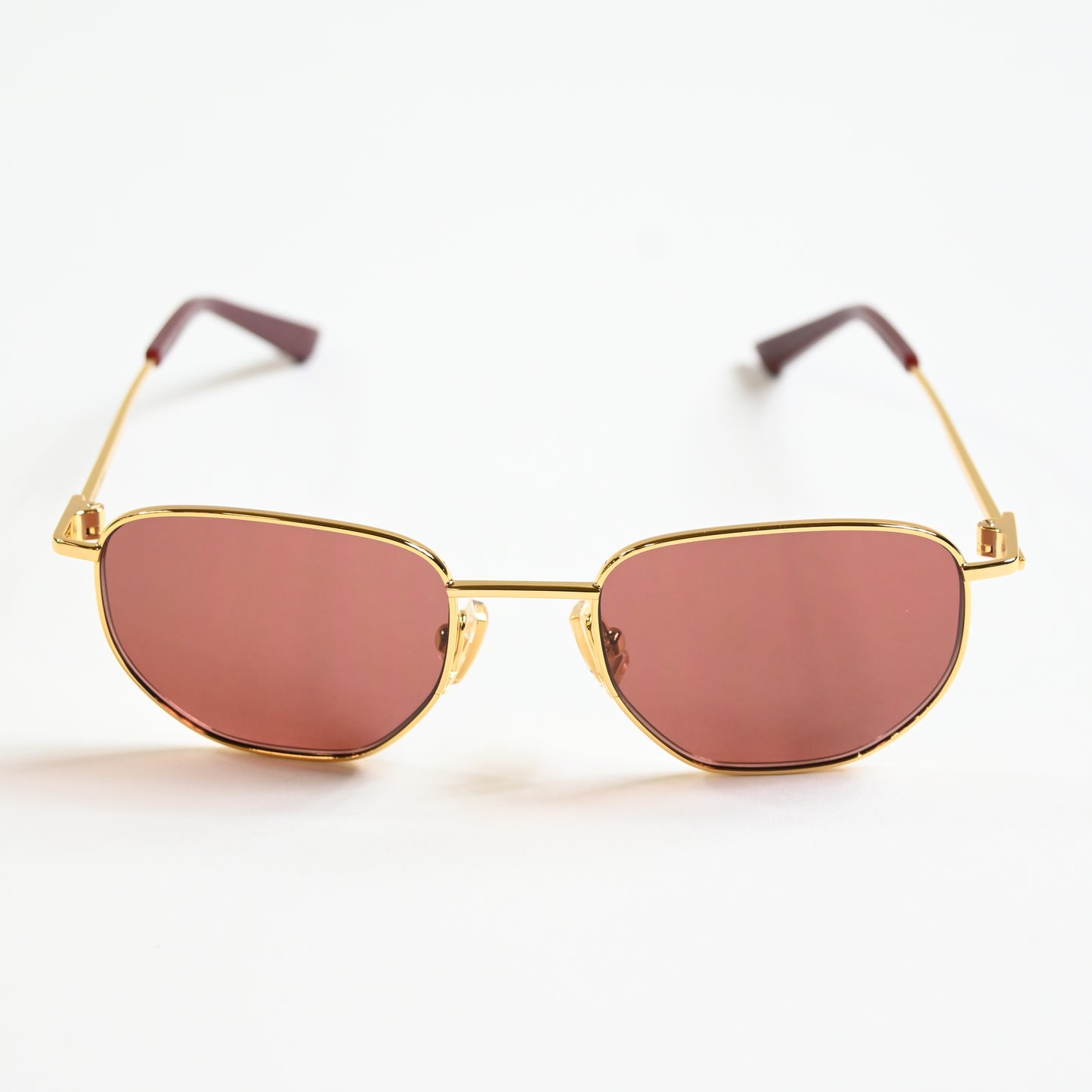 Bottega BV1301S 003 Unisex Authentic Sunglasses Gold/Brown, 50mm - New
