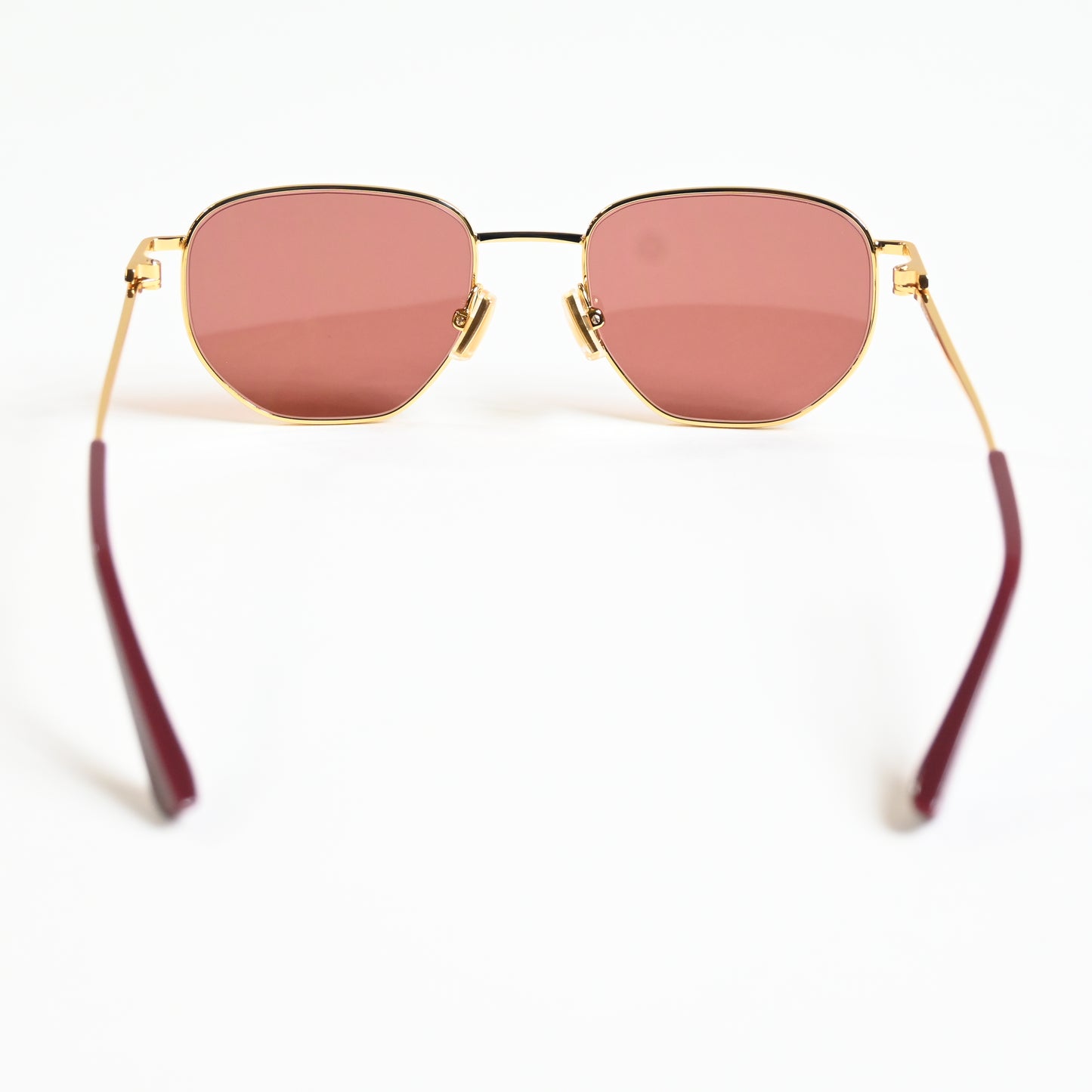 Bottega BV1301S 003 Unisex Authentic Sunglasses Gold/Brown, 50mm - New