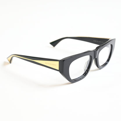 Bottega BV1279O 001 Womens Authentic Eyeglasses Black/Gold, 51mm - New