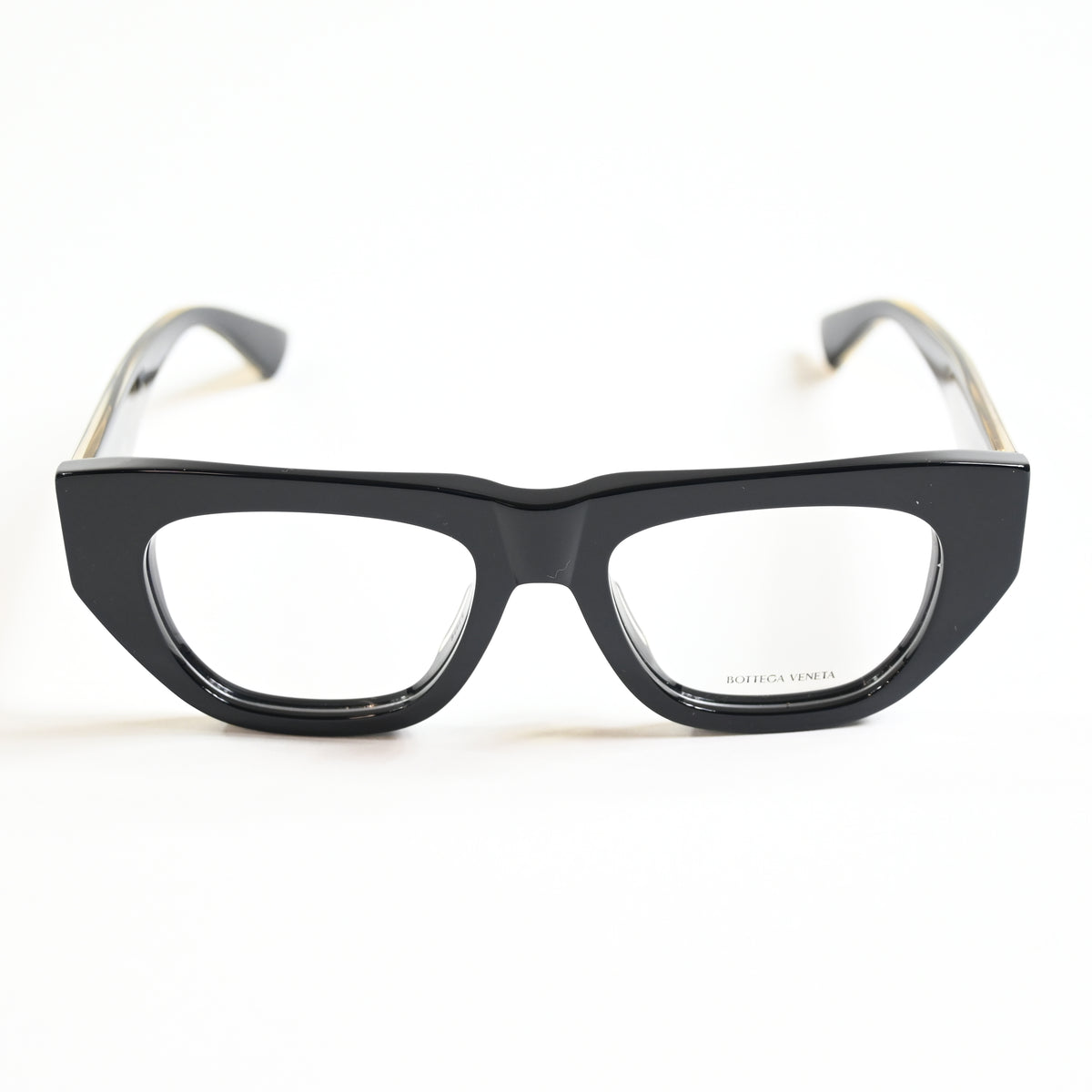 Bottega BV1279O 001 Womens Authentic Eyeglasses Black/Gold, 51mm - New