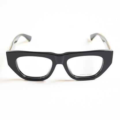 Bottega BV1279O 001 Womens Authentic Eyeglasses Black/Gold, 51mm - New
