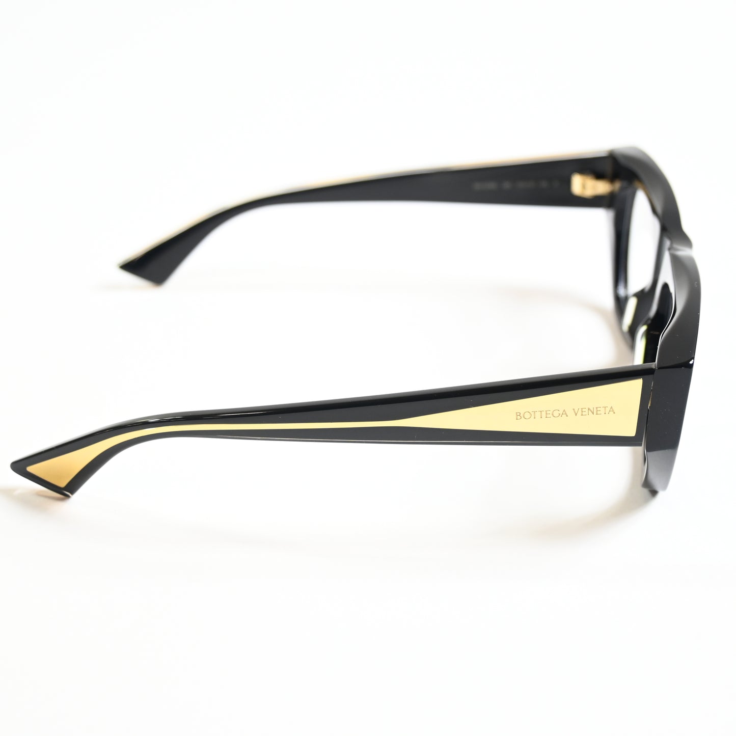 Bottega BV1279O 001 Womens Authentic Eyeglasses Black/Gold, 51mm - New