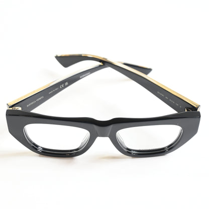 Bottega BV1279O 001 Womens Authentic Eyeglasses Black/Gold, 51mm - New