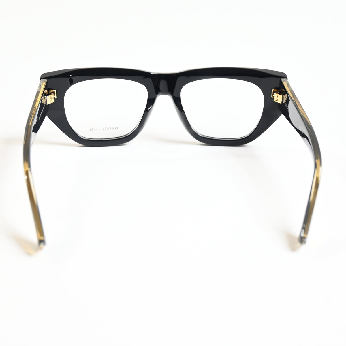 Bottega BV1279O 001 Womens Authentic Eyeglasses Black/Gold, 51mm - New