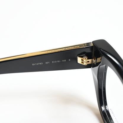 Bottega BV1279O 001 Womens Authentic Eyeglasses Black/Gold, 51mm - New