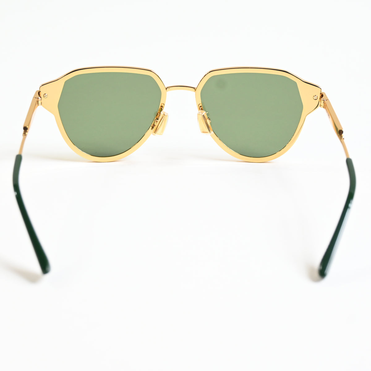 Bottega BV1271S 003 Mens Authentic Sunglasses Gold/Green, 63mm - New