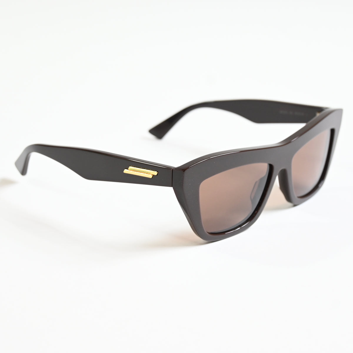 Bottega BV1121S 004 Mens Authentic Sunglasses Brown/Gold, 55mm - New