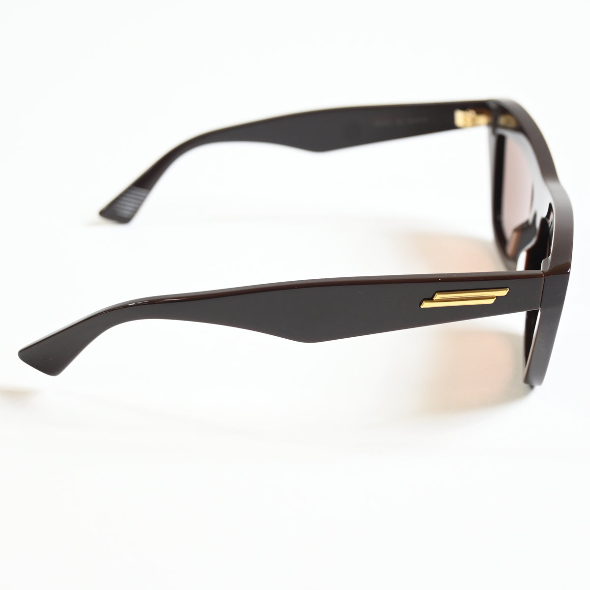 Bottega BV1121S 004 Mens Authentic Sunglasses Brown/Gold, 55mm - New