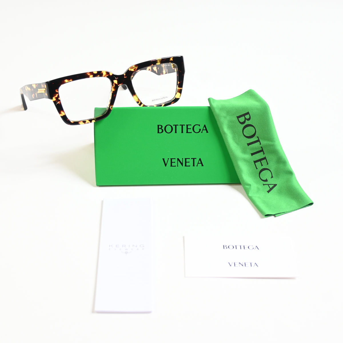 Bottega BV1153O 006 Womens Authentic Eyeglasses Havana/Gold, 51mm - New