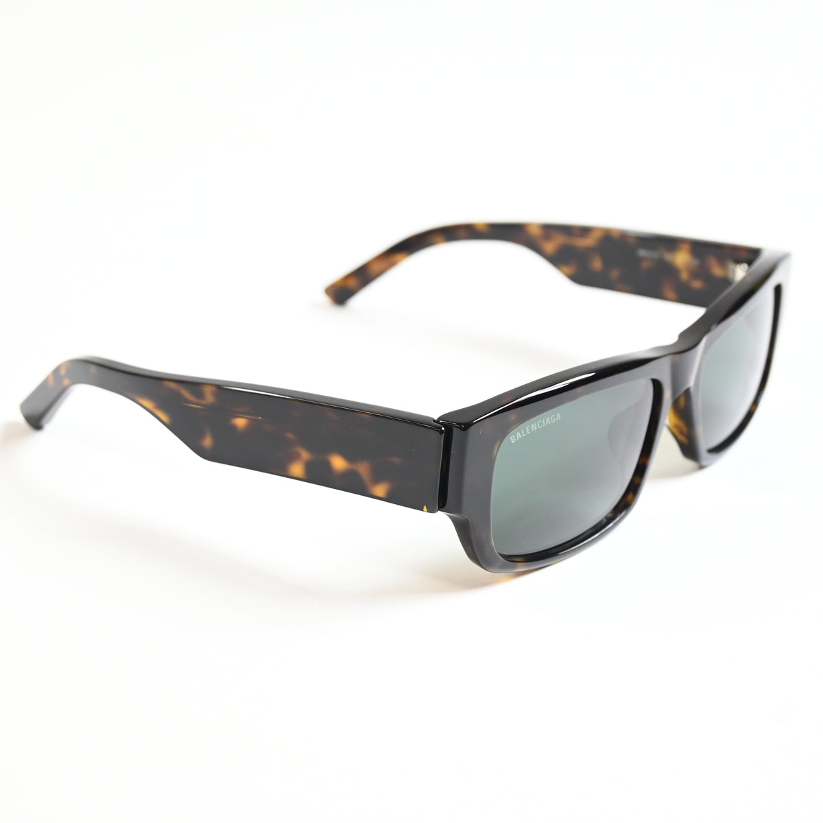 Balenciaga BB0261S 002 Mens Authentic Sunglasses Havana/Silver, 57mm - New