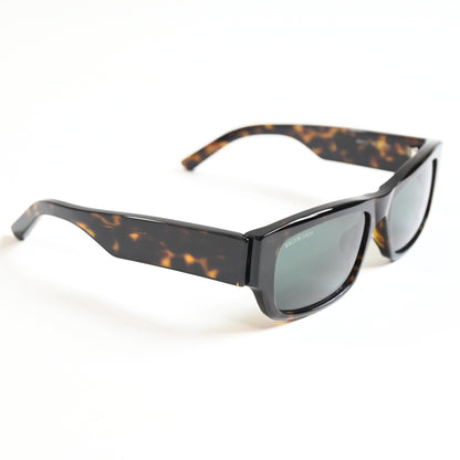 Balenciaga BB0261S 002 Mens Authentic Sunglasses Havana/Silver, 57mm - New