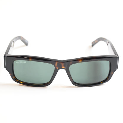 Balenciaga BB0261S 002 Mens Authentic Sunglasses Havana/Silver, 57mm - New