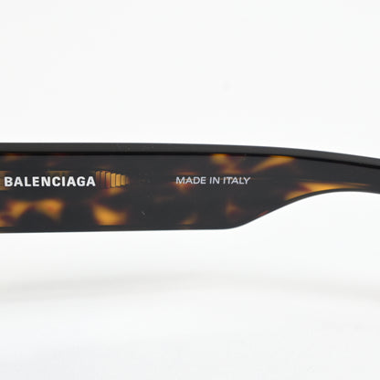 Balenciaga BB0261S 002 Mens Authentic Sunglasses Havana/Silver, 57mm - New