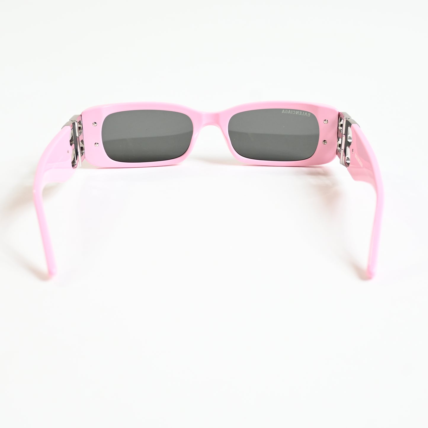 Balenciaga BB0096S 012 Womens Authentic Sunglasses Pink/Silver, 51mm - New
