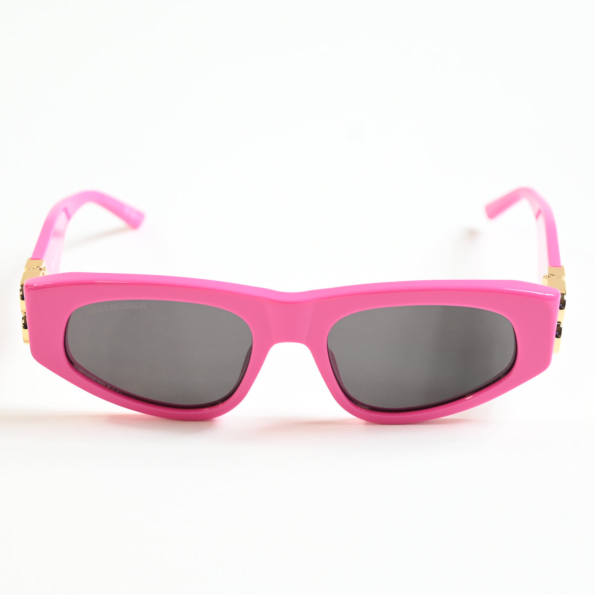 Balenciaga BB0095S 006 Womens Authentic Sunglasses Pink/Gold, 53mm - New