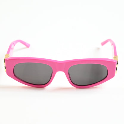 Balenciaga BB0095S 006 Womens Authentic Sunglasses Pink/Gold, 53mm - New