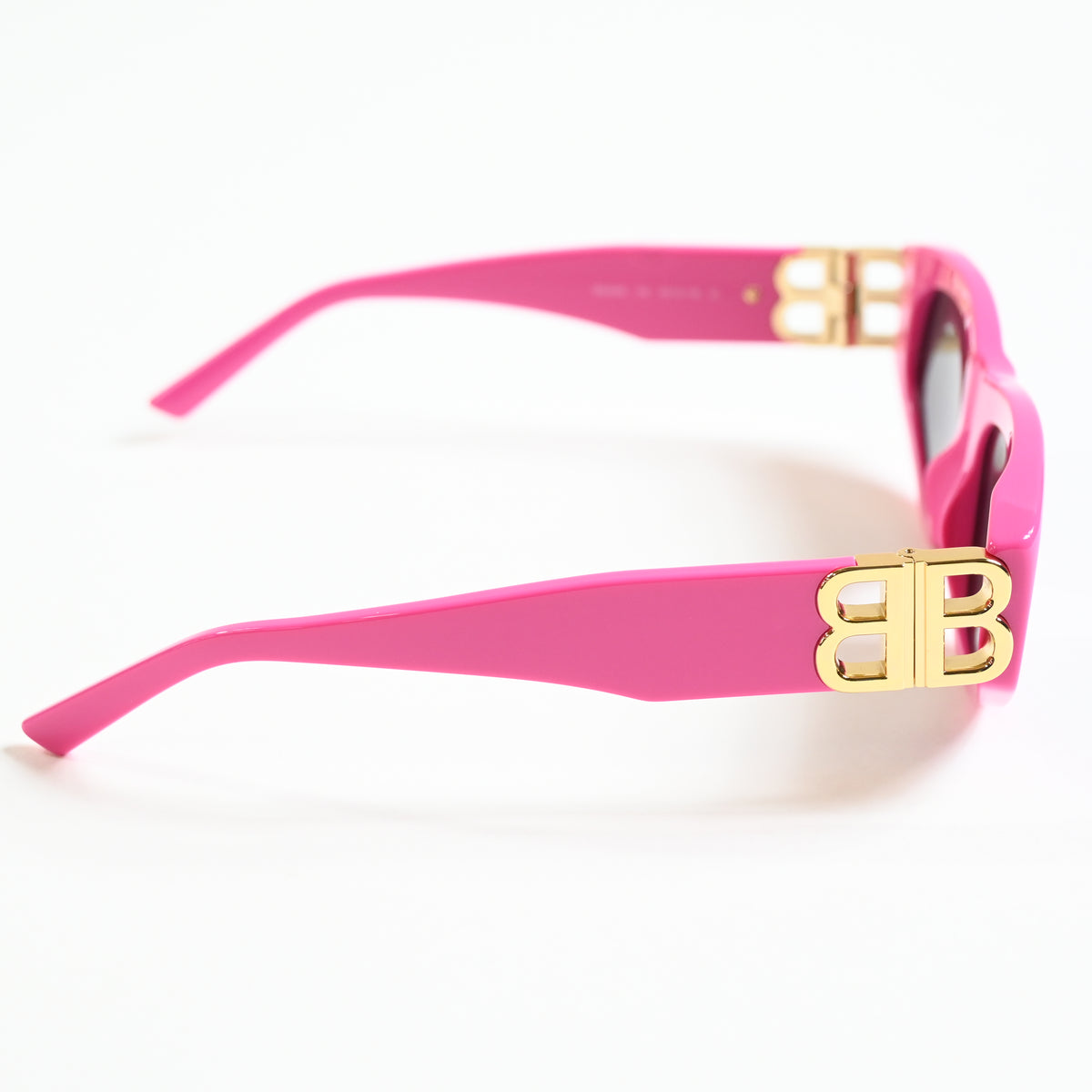 Balenciaga BB0095S 006 Womens Authentic Sunglasses Pink/Gold, 53mm - New