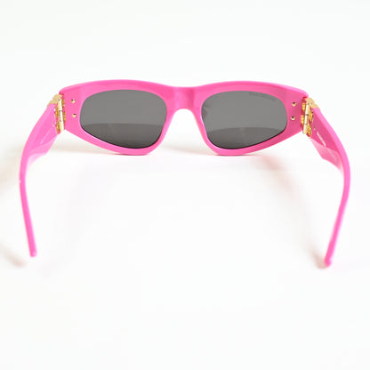 Balenciaga BB0095S 006 Womens Authentic Sunglasses Pink/Gold, 53mm - New