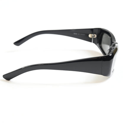 Balenciaga BB0266S 001 Unisex Authentic Sunglasses Black/Gray, 57mm - New