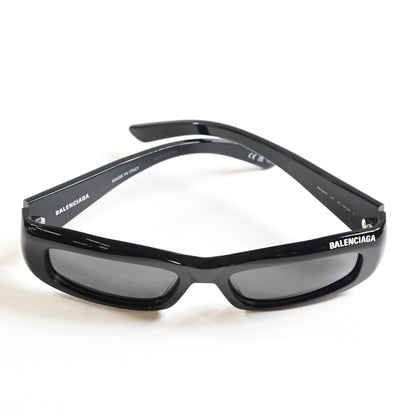 Balenciaga BB0266S 001 Unisex Authentic Sunglasses Black/Gray, 57mm - New