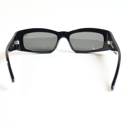 Balenciaga BB0266S 001 Unisex Authentic Sunglasses Black/Gray, 57mm - New
