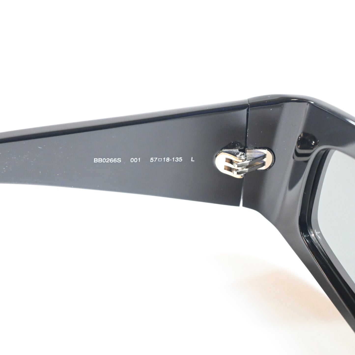Balenciaga BB0266S 001 Unisex Authentic Sunglasses Black/Gray, 57mm - New