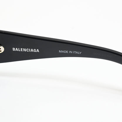 Balenciaga BB0266S 001 Unisex Authentic Sunglasses Black/Gray, 57mm - New