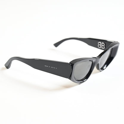Balenciaga BB0243S 001 Womens Authentic Sunglasses Black/Gray, 48mm - New