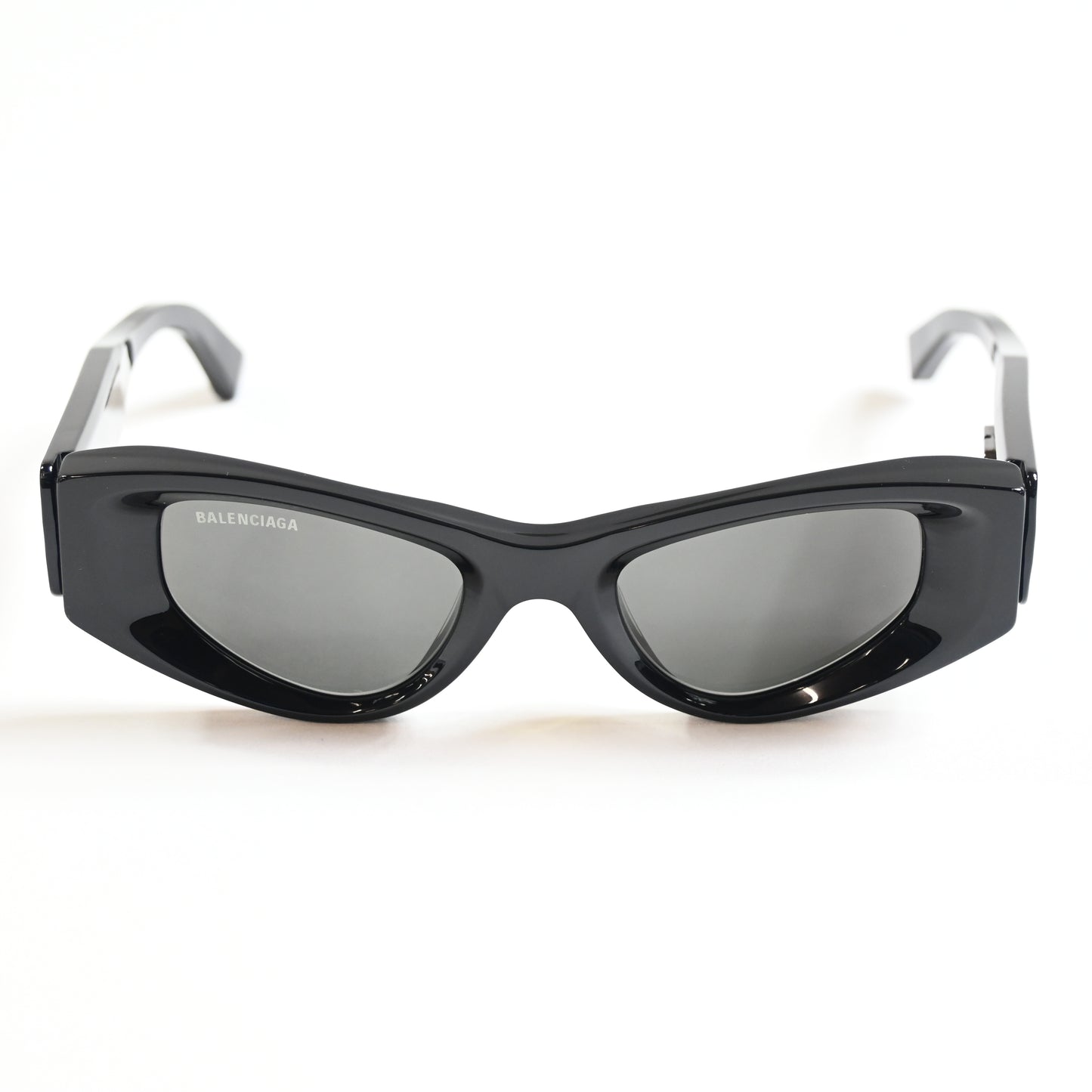 Balenciaga BB0243S 001 Womens Authentic Sunglasses Black/Gray, 48mm - New