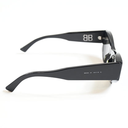 Balenciaga BB0243S 001 Womens Authentic Sunglasses Black/Gray, 48mm - New