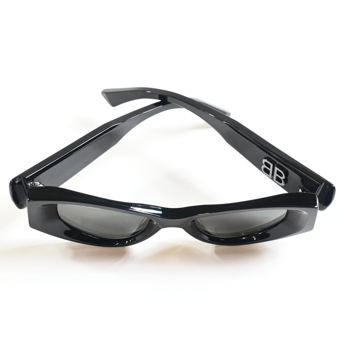 Balenciaga BB0243S 001 Womens Authentic Sunglasses Black/Gray, 48mm - New