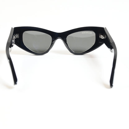 Balenciaga BB0243S 001 Womens Authentic Sunglasses Black/Gray, 48mm - New