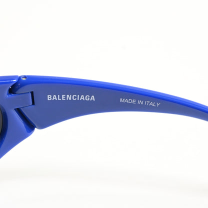 Balenciaga BB0318S 002 Unisex Authentic Sunglasses Clear Blue, 78mm - New