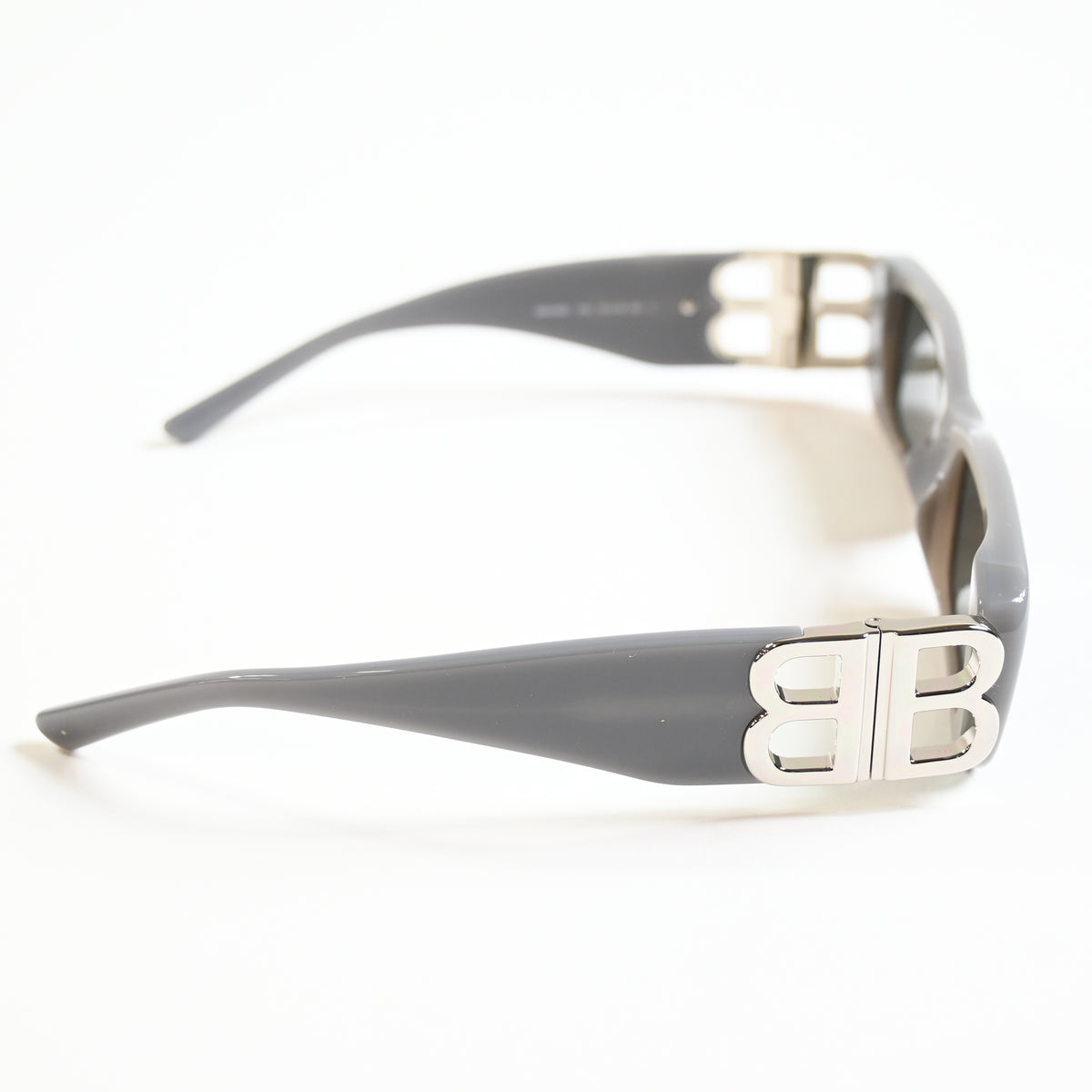 Balenciaga BB0096S 014 Womens Authentic Sunglasses Gray/Silver, 51mm - New