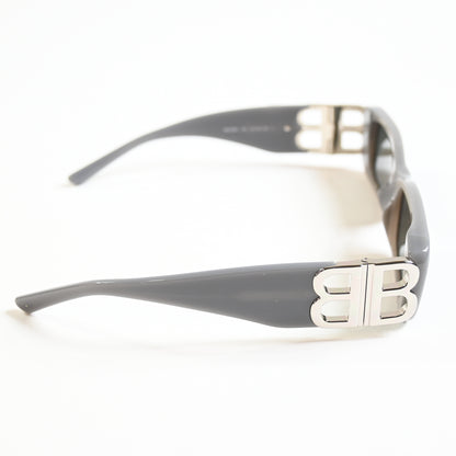 Balenciaga BB0096S 014 Womens Authentic Sunglasses Gray/Silver, 51mm - New