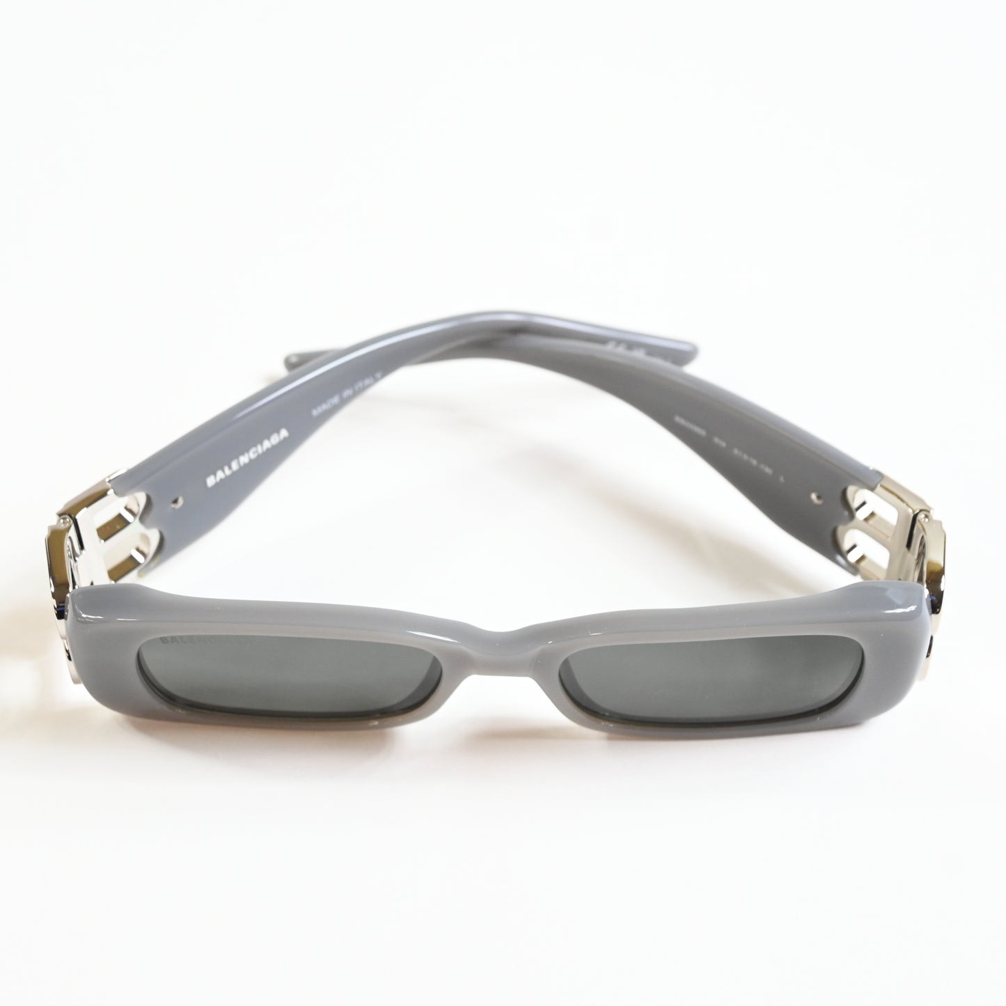 Balenciaga BB0096S 014 Womens Authentic Sunglasses Gray/Silver, 51mm - New