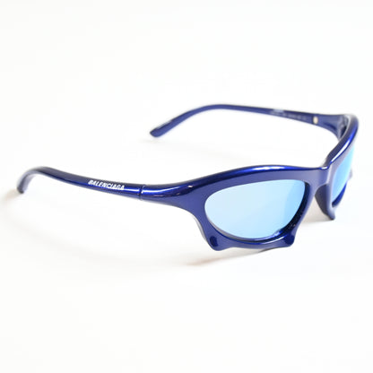 Balenciaga BB0229S 006 Mens Authentic Sunglasses Blue, 59mm - New