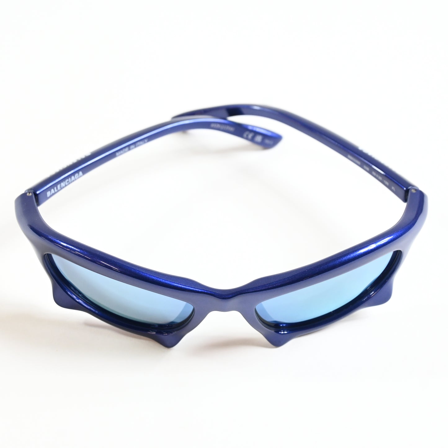 Balenciaga BB0229S 006 Mens Authentic Sunglasses Blue, 59mm - New