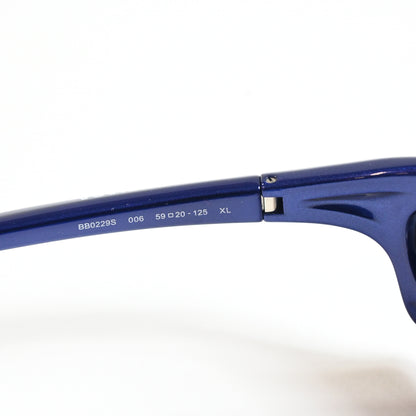 Balenciaga BB0229S 006 Mens Authentic Sunglasses Blue, 59mm - New