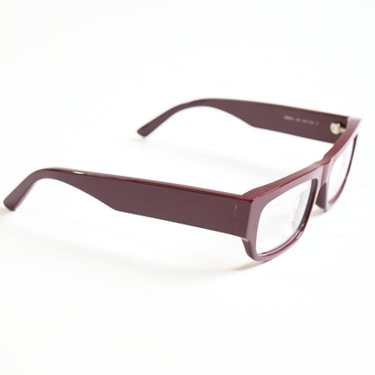 Balenciaga BB0304O 004 Mens Authentic Eyeglasses Burgundy, 53mm - New
