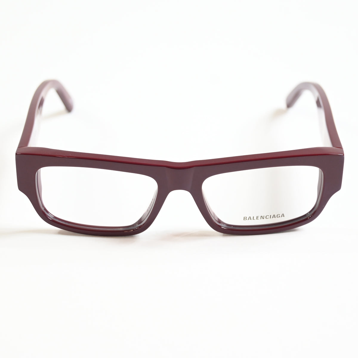Balenciaga BB0304O 004 Mens Authentic Eyeglasses Burgundy, 53mm - New