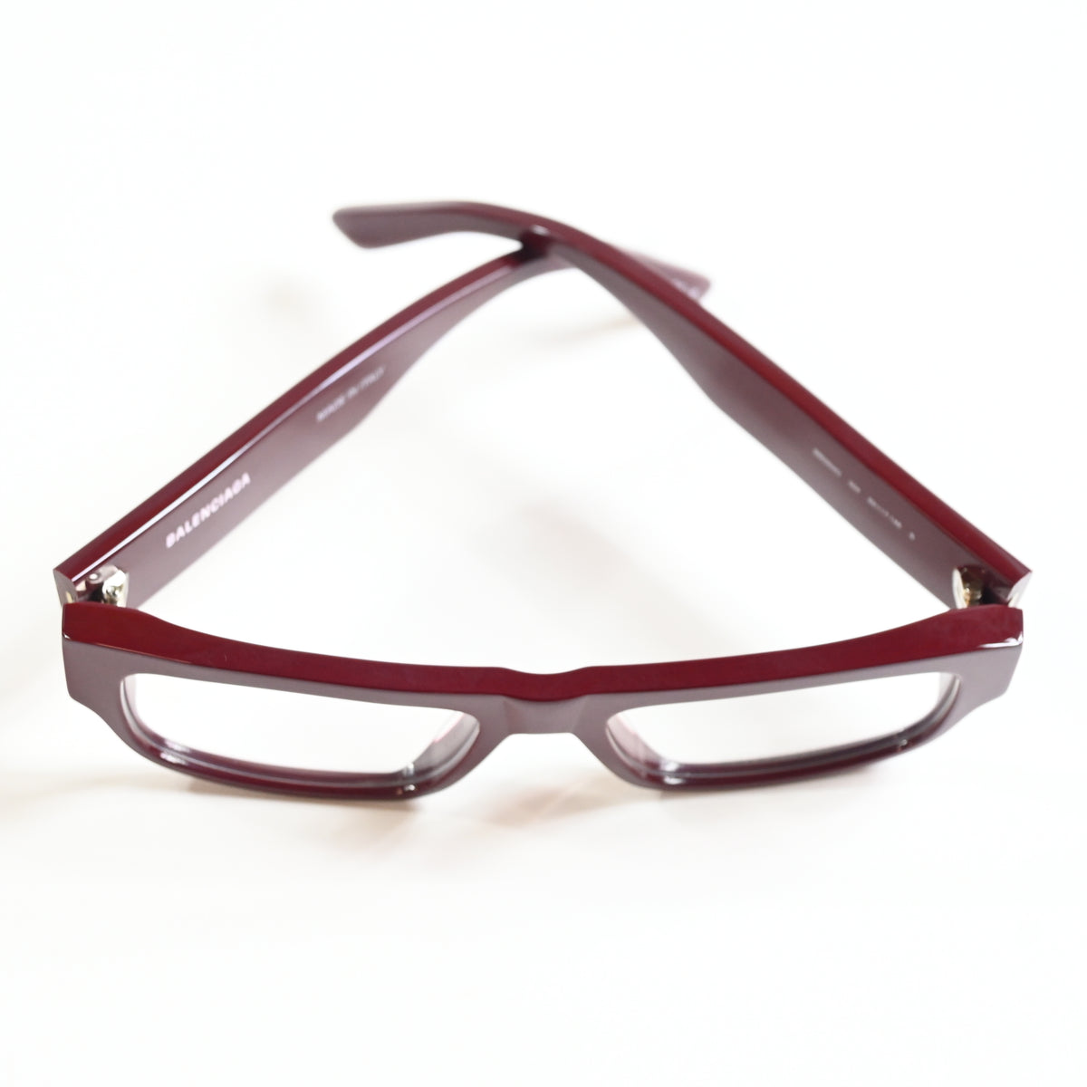 Balenciaga BB0304O 004 Mens Authentic Eyeglasses Burgundy, 53mm - New